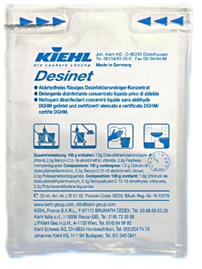 Detergent dezinfectant fara aldehide pt suprafete Desinet compact 25 ML Kiehl