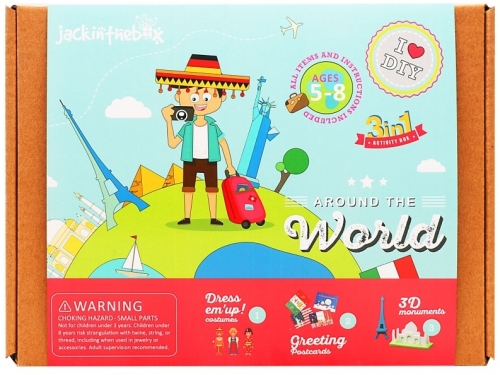 Kit Creatie 3-In-1 In Jurul Lumii Jack In The Box