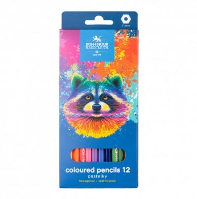 Creioane colorate Koh-I-Noor Design Raton 12 culori/set