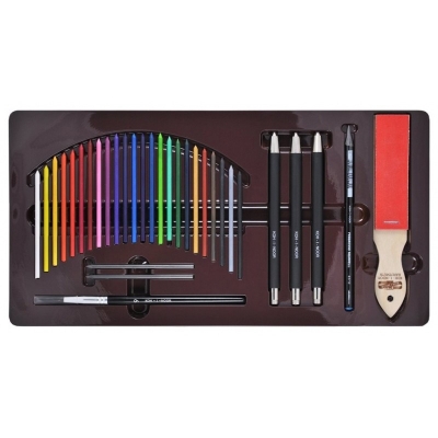 Set Aquarell Mondeluz, cutie metal, 32 piese/set Koh-I-Noor