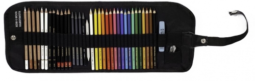 Set 37 piese coloriaj in penar roll-up Koh-I-Noor
