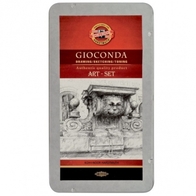 Set mini Gioconda schite, cutie metal, 11 piese/set Koh-I-Noor
