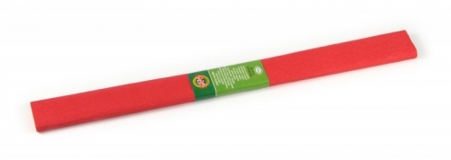 Hartie creponata 200 x 50 cm, culoare rosu, 10 buc/set Koh-I-Noor