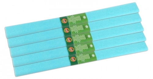 Hartie creponata 200 x 50 cm, culoare blue ciel, 10 buc/set Koh-I-Noor