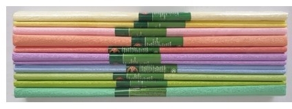 Hartie creponata 10 culori/set, culori pastel Koh-I-Noor 