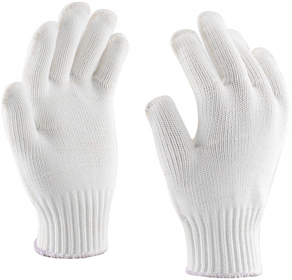 Manusi tricotate, din 9 fire, Alb murdar, Vicuna, Rock Safety