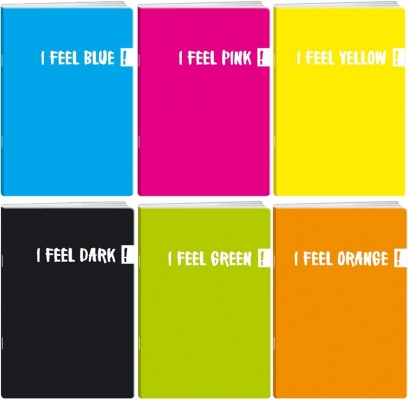 Caiet A5, FEEL PP, velin, 42 file, diverse culori, Koh-I-Noor