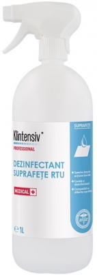 Dezinfectant suprafete RTU, Klintensiv, gata de utilizare, 1L