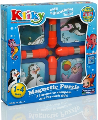 Kliky Puzzle Magnetic Animale Marine Supermag