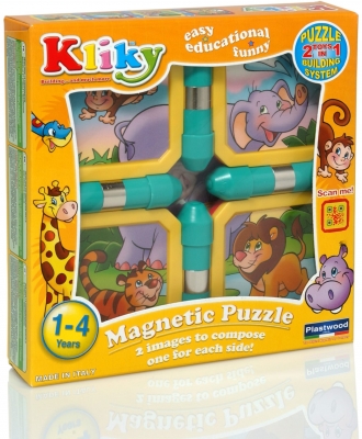 Kliky Puzzle Magnetic Animale Safari Supermag