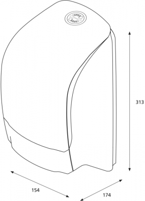 Dispenser hartie igienica Inclusive System, negru, Katrin