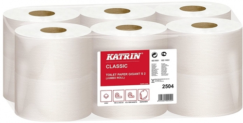 Hartie igienica rola Classic Gigant S2, 150 m, 12 buc/set Katrin