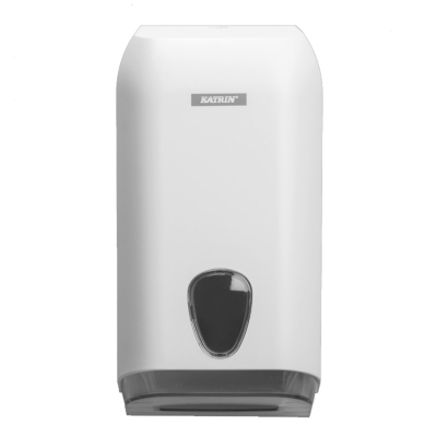 Dispenser hartie igienica pliata, alb, Katrin