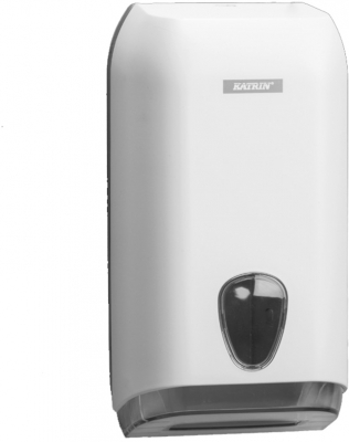 Dispenser hartie igienica pliata, alb, Katrin