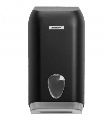 Dispenser hartie igienica pliata, negru, Katrin