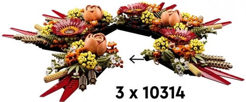 Ornament din flori uscate 10314 LEGO Creator Expert