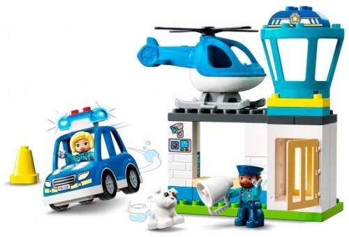 Sectie de Politie si elicopter 10959 LEGO Duplo