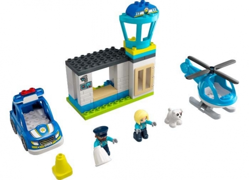Sectie de Politie si elicopter 10959 LEGO Duplo