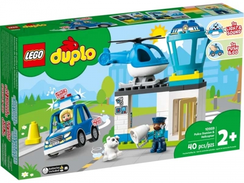 Sectie de Politie si elicopter 10959 LEGO Duplo