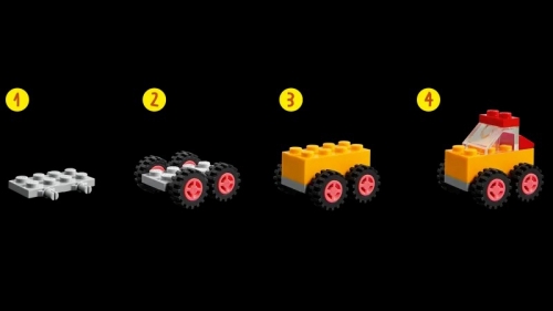 Caramizi si roti 11014 LEGO Classic 
