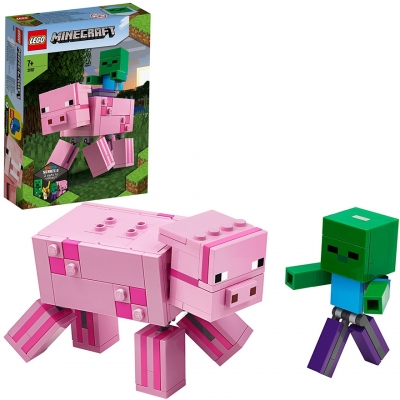 Porc cu Bebelus zombi 21157 LEGO Minecraft