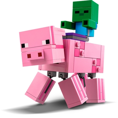 Porc cu Bebelus zombi 21157 LEGO Minecraft