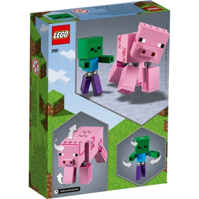 Porc cu Bebelus zombi 21157 LEGO Minecraft