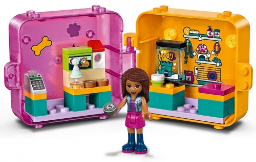 Cubul de joaca si cumparaturi al Andreei 41405 LEGO Friends