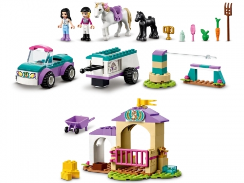 Dresaj de cai si remorca 41441 LEGO Friends