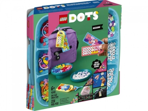 Mega pachet de brelocuri cu mesaj 41949 LEGO Dots 