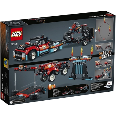 Camion si motocicleta pentru cascadorii 42106 LEGO Technic