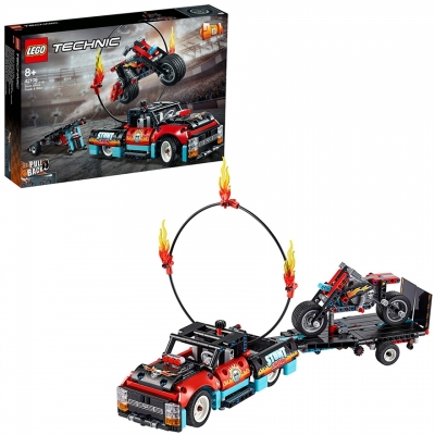 Camion si motocicleta pentru cascadorii 42106 LEGO Technic