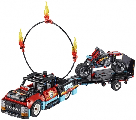 Camion si motocicleta pentru cascadorii 42106 LEGO Technic