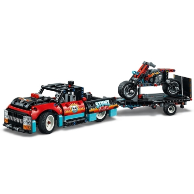Camion si motocicleta pentru cascadorii 42106 LEGO Technic