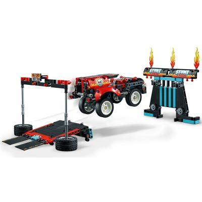 Camion si motocicleta pentru cascadorii 42106 LEGO Technic