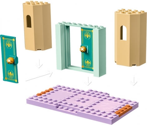 Distractie la castel cu Anna si Olaf LEGO Disney Frozen