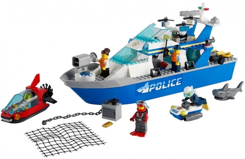 Barca de patrula a politiei 60277 LEGO City 