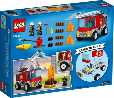 Masina de pompieri cu scara 60280 LEGO City 