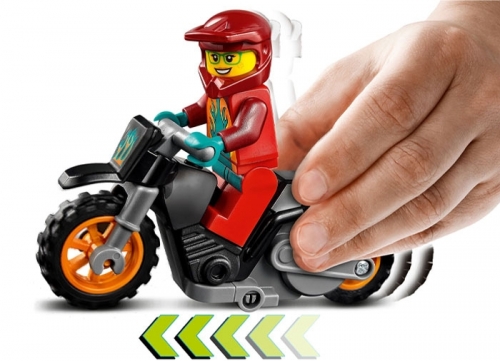 Motocicleta de cascadorii Flacara 60311 LEGO City 
