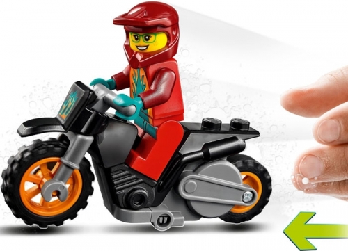 Motocicleta de cascadorii Flacara 60311 LEGO City 