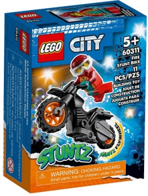 Motocicleta de cascadorii Flacara 60311 LEGO City 