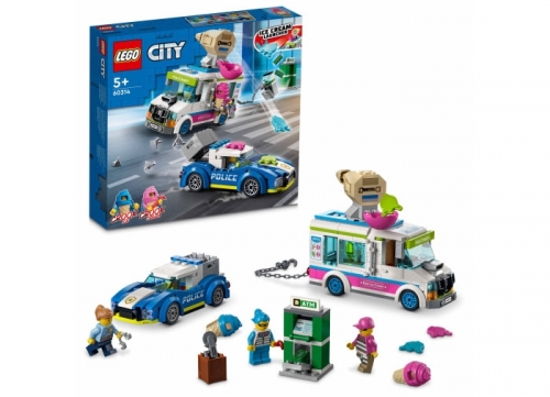 Politia in urmarirea masinii de inghetata 60314 LEGO City 