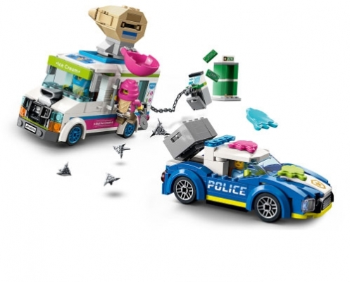Politia in urmarirea masinii de inghetata 60314 LEGO City 