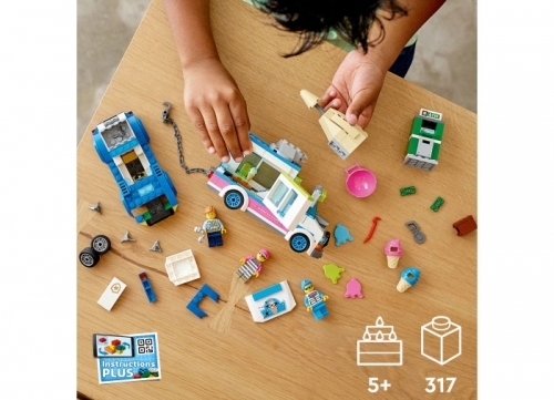 Politia in urmarirea masinii de inghetata 60314 LEGO City 