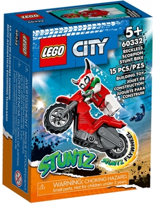 Motocicleta scorpion de cascadorii 60332 LEGO City