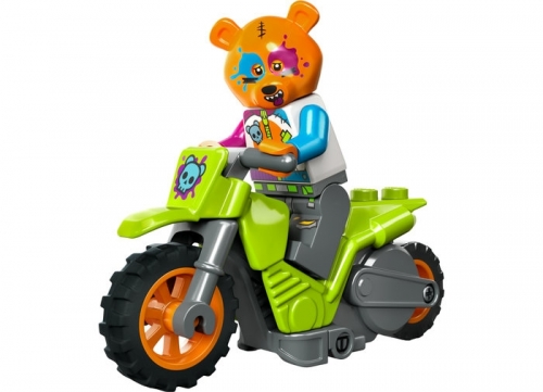 Motocicleta de cascadorie cu urs 60356 LEGO City 