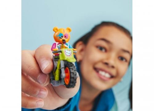Motocicleta de cascadorie cu urs 60356 LEGO City 