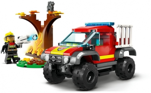 Salvare cu masina de pompieri 4x4 60393 LEGO City