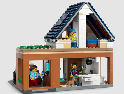 Casa familiei si masina electrica 60398 LEGO City