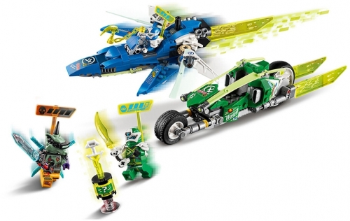 Masinile de curse ale lui Jay si Lloyd 71709 LEGO Ninjago